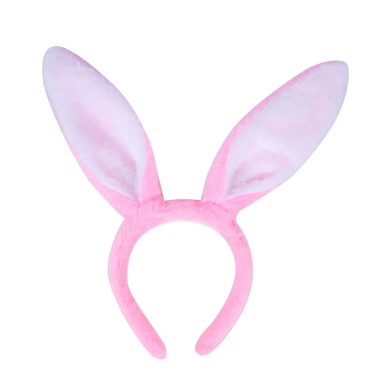 Cute Easter Rabbit Ears Hairband Adult Children Girls Cosplay Dress Costume Bunny Ear Headband Hair Accessories Easter kids gift