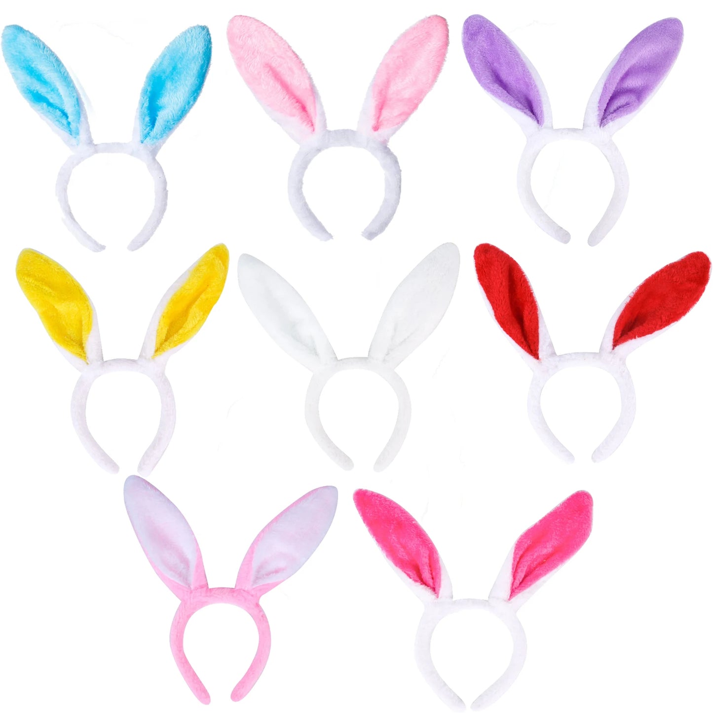 Cute Easter Rabbit Ears Hairband Adult Children Girls Cosplay Dress Costume Bunny Ear Headband Hair Accessories Easter kids gift