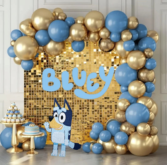 1 Bluey and 1 Name logo Handmade Cutout foam set