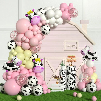 12/18inch Farm Theme KT Board Pink Pig Sheep Cow Cutout for Farm Birthday Party Baby Shower Wedding Decoration Party Supplies