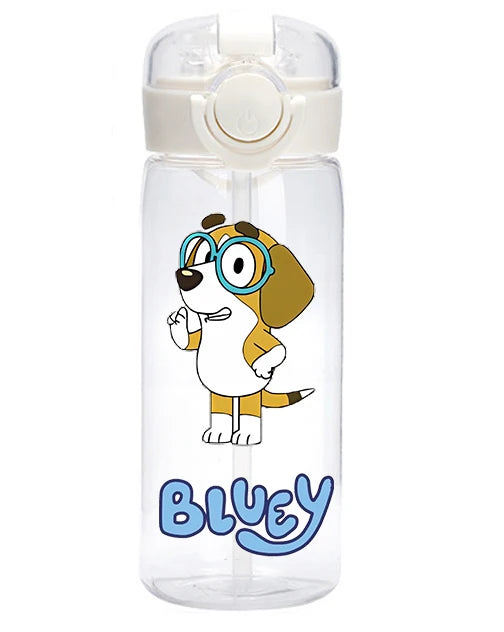 400 Cartoon Animation Bluey Portable Flip-top Water Cup Drinking Bottle Children Gift Bluey Christine Heeler Bingo Heeler