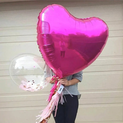 32inch Heart Balloons Love Helium Balloons for Birthday Party Christmas Party Supplies Wedding Engagement Valentines Day Decor