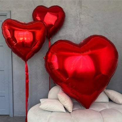 32inch Heart Balloons Love Helium Balloons for Birthday Party Christmas Party Supplies Wedding Engagement Valentines Day Decor