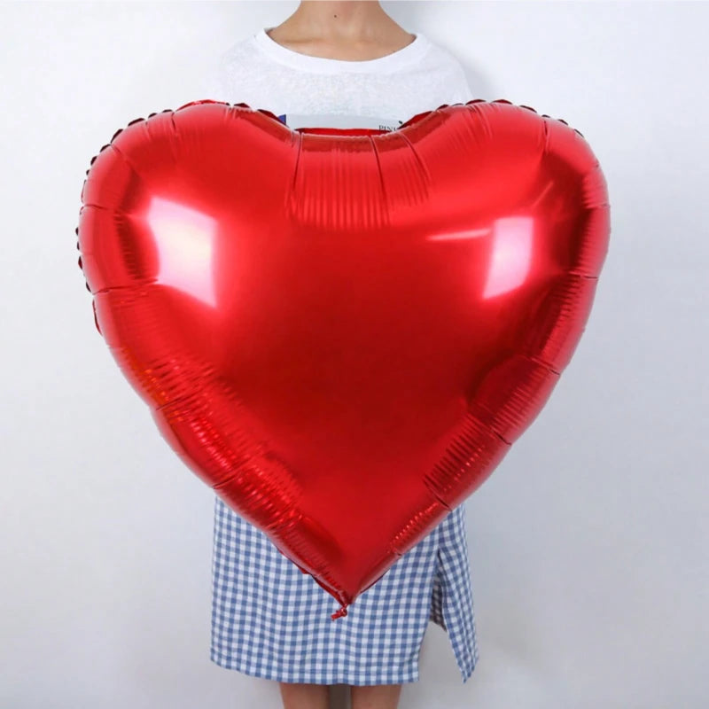 32inch Heart Balloons Love Helium Balloons for Birthday Party Christmas Party Supplies Wedding Engagement Valentines Day Decor