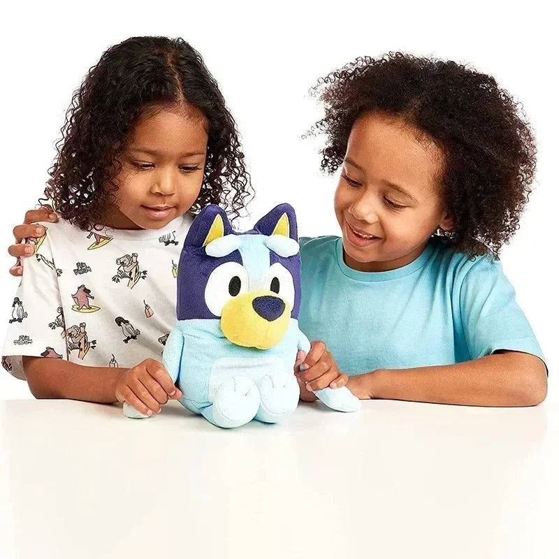 New A Family Of Bluey Talking Plush Bingo Dog Music Plush Toys Bluey Anime Figure Cute Animal Sing Dog Doll Christmas Gifts Kids