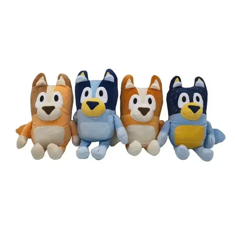 Bluey 28cm Anime Figures Family Bingo Plush Dolls Animation Peripheral Dog Dad Bandit And Mom Chilli Stuffed Toys Kids Gift