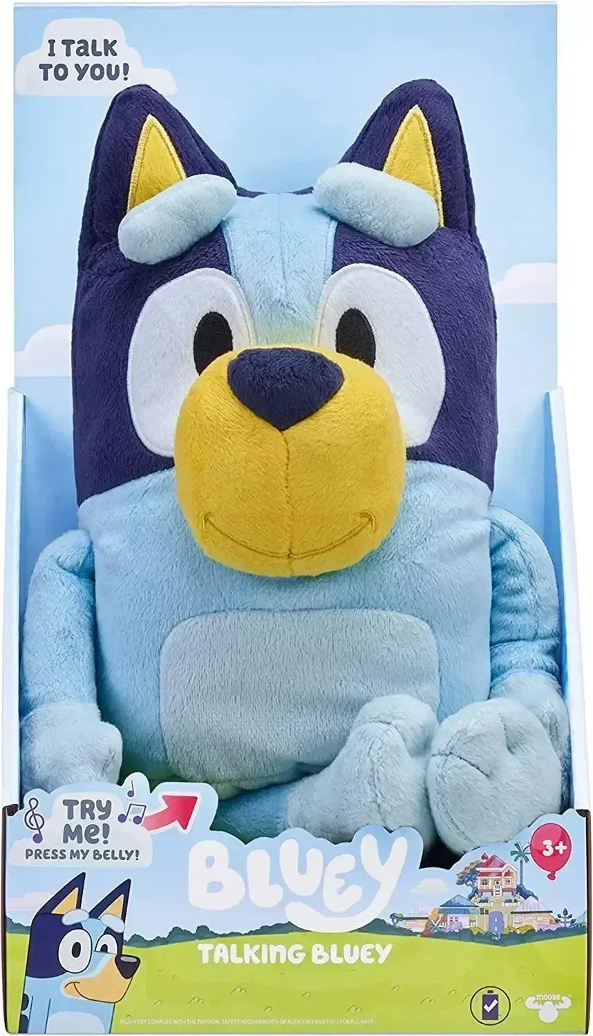 New A Family Of Bluey Talking Plush Bingo Dog Music Plush Toys Bluey Anime Figure Cute Animal Sing Dog Doll Christmas Gifts Kids