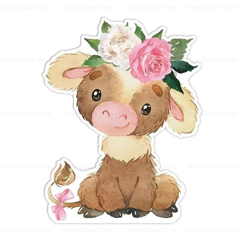 12/18inch Farm Theme KT Board Pink Pig Sheep Cow Cutout for Farm Birthday Party Baby Shower Wedding Decoration Party Supplies