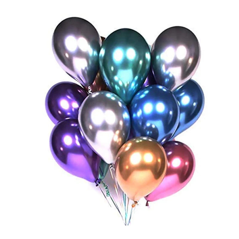 10/20/30pcs Long Balloons Latex Metalic Chrome 260 Magic Tying Twist Balloons Party for Wedding Anniversary Birthday Decorations