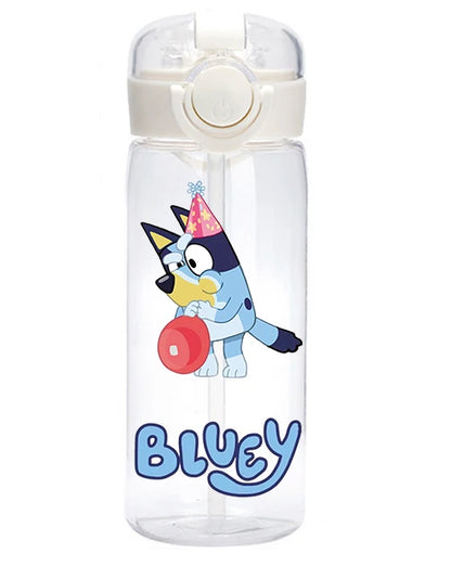 400 Cartoon Animation Bluey Portable Flip-top Water Cup Drinking Bottle Children Gift Bluey Christine Heeler Bingo Heeler