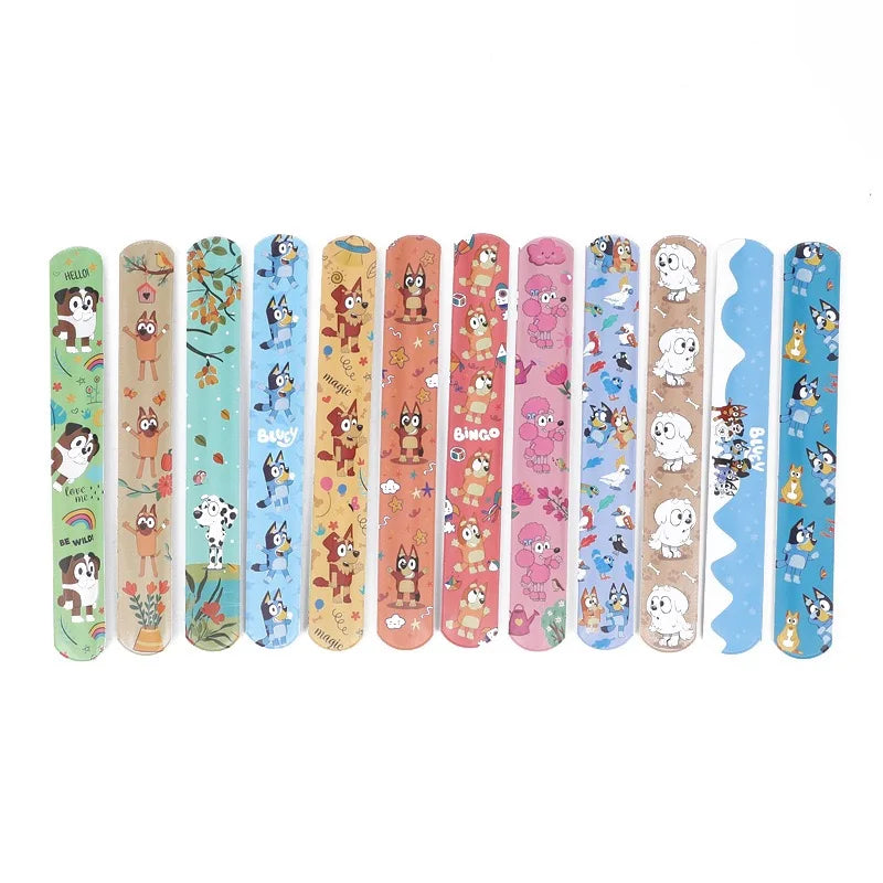 Cartoon Bluey Cute DIY Bracelet Wristbands A Aariety Of Anime Doll Characters Children Pat Circle Educational Toys Birthday Gift