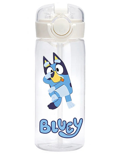 400 Cartoon Animation Bluey Portable Flip-top Water Cup Drinking Bottle Children Gift Bluey Christine Heeler Bingo Heeler