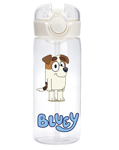 400 Cartoon Animation Bluey Portable Flip-top Water Cup Drinking Bottle Children Gift Bluey Christine Heeler Bingo Heeler