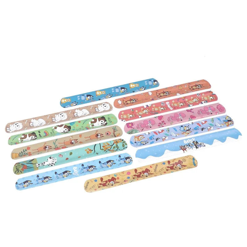 Cartoon Bluey Cute DIY Bracelet Wristbands A Aariety Of Anime Doll Characters Children Pat Circle Educational Toys Birthday Gift