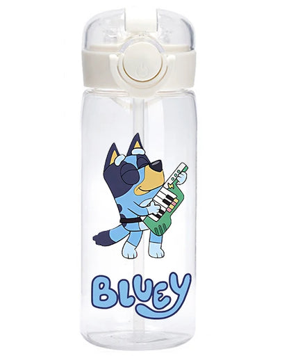 400 Cartoon Animation Bluey Portable Flip-top Water Cup Drinking Bottle Children Gift Bluey Christine Heeler Bingo Heeler