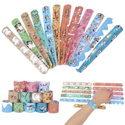 Cartoon Bluey Cute DIY Bracelet Wristbands A Aariety Of Anime Doll Characters Children Pat Circle Educational Toys Birthday Gift