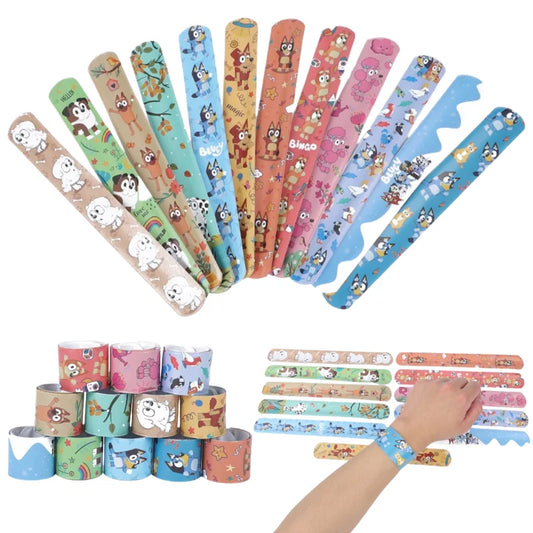 Cartoon Bluey Cute DIY Bracelet Wristbands A Aariety Of Anime Doll Characters Children Pat Circle Educational Toys Birthday Gift