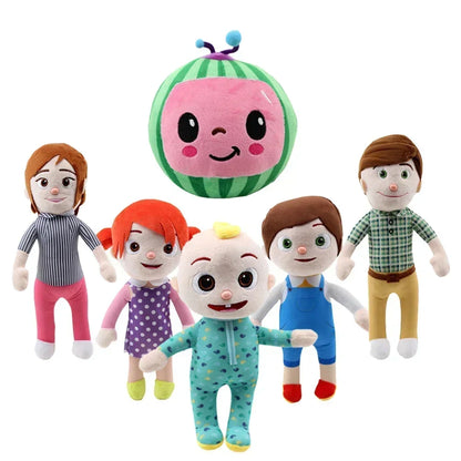 Hot  20cm (7.88 in) Cocomelon Plush Doll Cartoon Anime Family JJ Daddy Mummy Sister Brother Stuffed Soft Plush For Children Gift